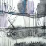 Etching with stitch textile