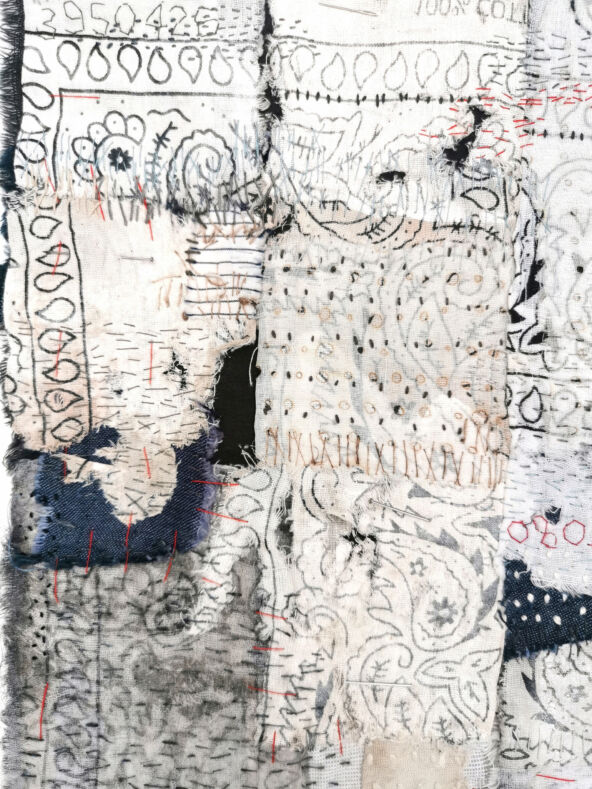Shelley Rhodes, Found Cloth Series (Detail)