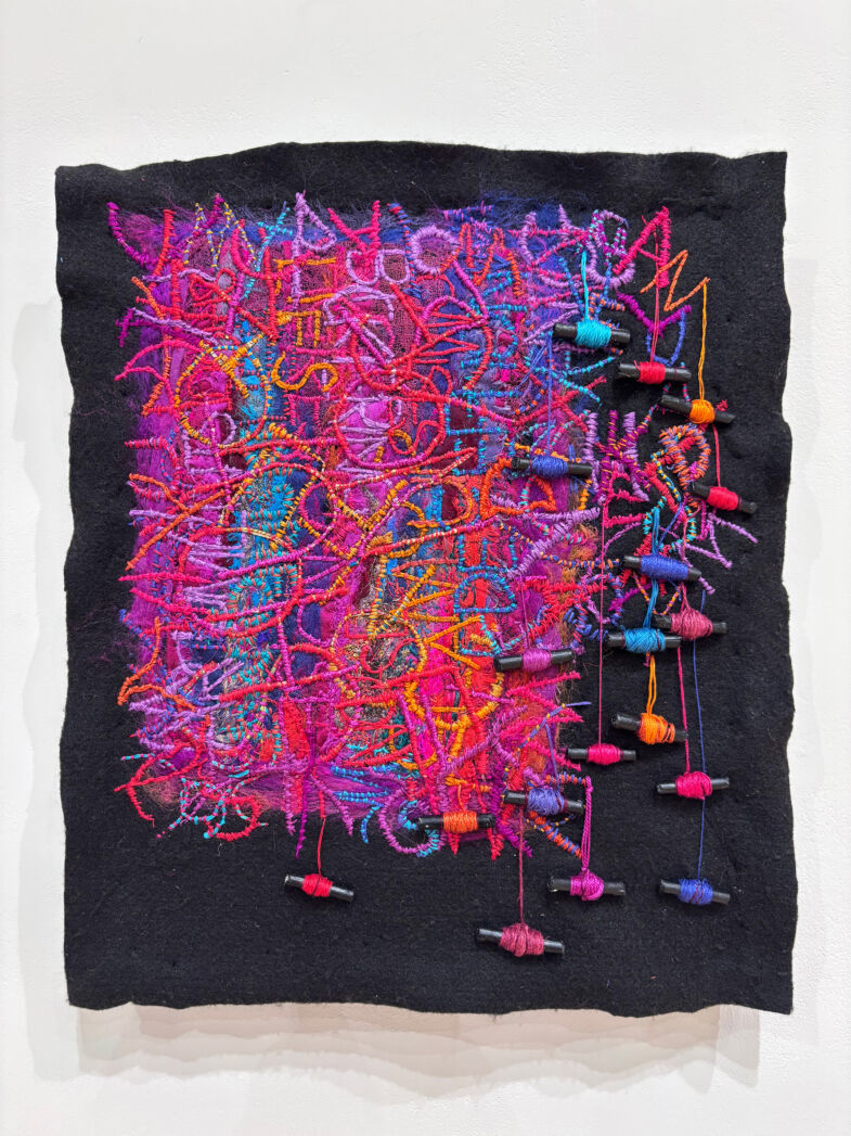Jean Draper, Unpicking Complex Conversations (Hand embroidery)