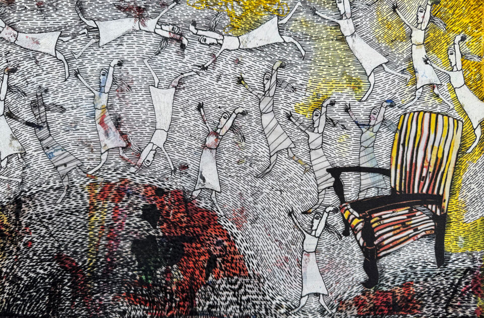 Jane McKeating, Dancing Backwards Detail 8